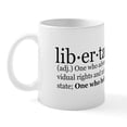 thumbnail image 1 of CafePress - Libertarian Definition Mug - 11 oz Ceramic Mug - Novelty Coffee Tea Cup, 1 of 6