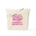thumbnail image 1 of CafePress - Library Volunteer Tote Bag - Unisex Canvas Tote Bag, Beige, 1-Piece, 1 of 9