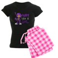 thumbnail image 1 of CafePress - Licensed Fight Like A Girl 42 Pajamas - Women's Dark Pajamas, 1 of 4