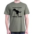 thumbnail image 1 of CafePress - Licensed To Carry Small Arms T Rex Dinosaur T Shir - Men's Classic Graphic Cotton T-Shirt, 1 of 4