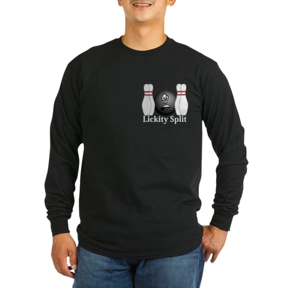 CafePress - Lickity Splits Logo 4 Long Sleeve Dark T Shirt Des - Long Sleeve Dark T-Shirt