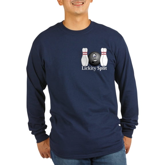 CafePress - Lickity Splits Logo 4 Long Sleeve Dark T Shirt Des - Long Sleeve Dark T-Shirt