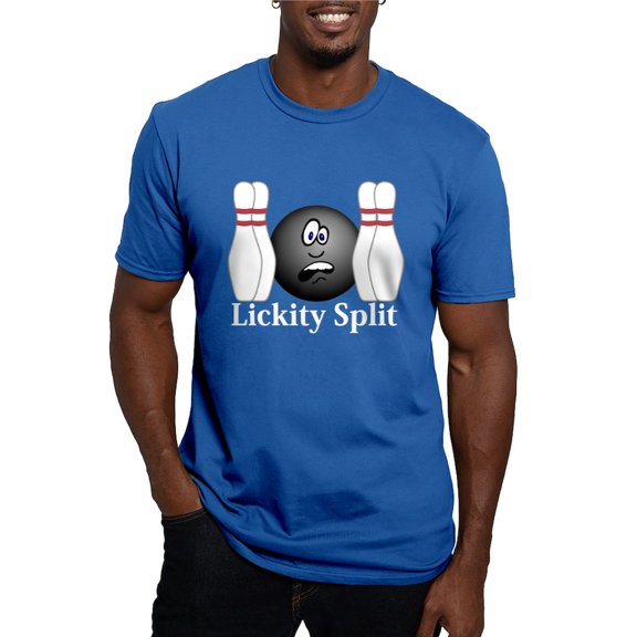CafePress - Lickity Splits Logo 4 Men's Fitted T Shirt (Dark) - Men's Fitted T-Shirt