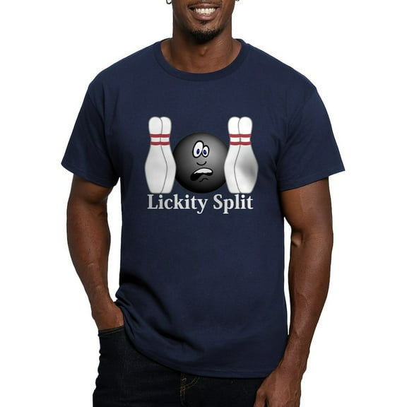 CafePress - Lickity Splits Logo 4 Men's Fitted T Shirt (Dark) - Men's Fitted T-Shirt