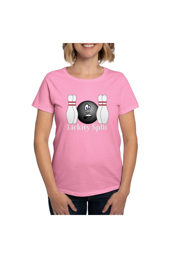 - Lickity Splits Logo 4 Women's Dark T Shirt Design - Women's Traditional Fit Dark T-Shirt