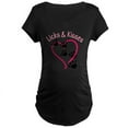 thumbnail image 1 of CafePress - Licks And Kisses Maternity Dark T Shirt - Maternity Dark T-Shirt, 1 of 3