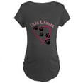 thumbnail image 1 of CafePress - Licks And Kisses Maternity Dark T Shirt - Maternity Dark T-Shirt, 1 of 3