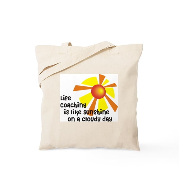 CafePress - Life Coaching Sunshine Tote Bag - Unisex Canvas Tote Bag, Beige, 1-Piece