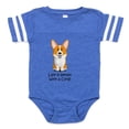 thumbnail image 1 of CafePress - Life Is Better With A Corgi - Cute Infant Baby Football Bodysuit, 1 of 3