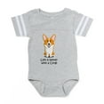 thumbnail image 1 of CafePress - Life Is Better With A Corgi - Cute Infant Baby Football Bodysuit, 1 of 3