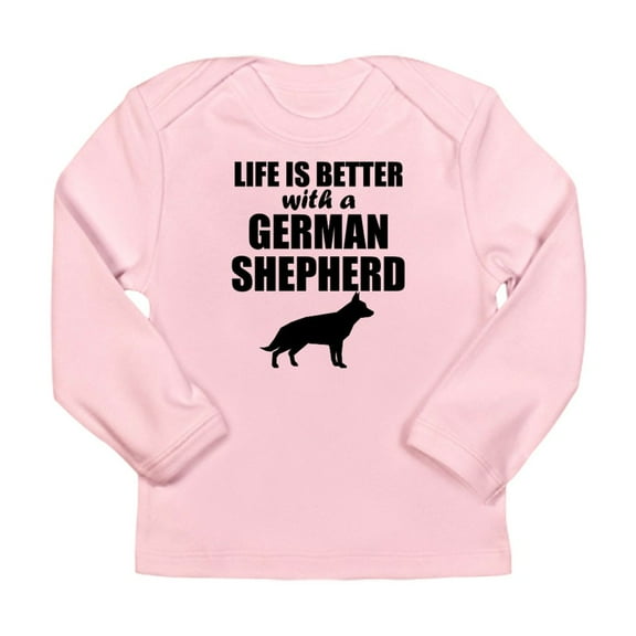 CafePress - Life Is Better With A German Shepherd Long Sleeve - Long Sleeve Infant T-Shirt