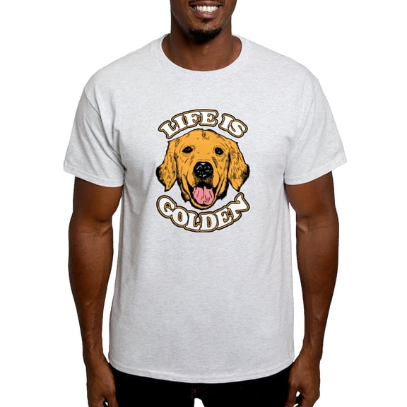 CafePress - Life Is Golden Light T Shirt - Men's Classic Graphic T-Shirt