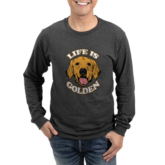 CafePress - Life Is Golden Long Sleeve Dark T Shirt - Long Sleeve Dark T-Shirt