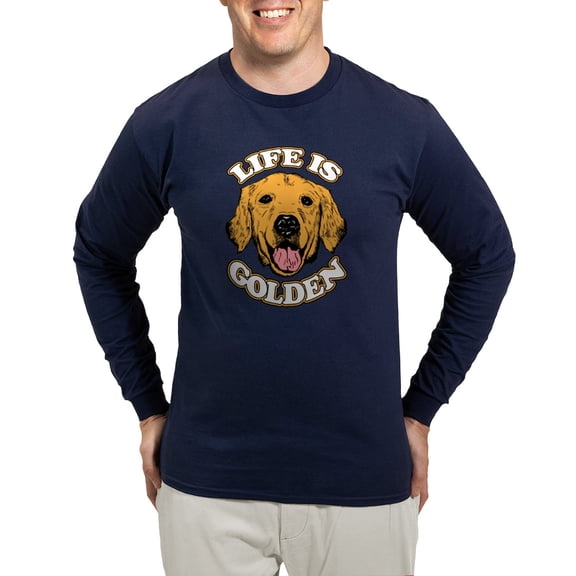 CafePress - Life Is Golden Long Sleeve Dark T Shirt - Long Sleeve Dark T-Shirt