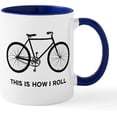 thumbnail image 1 of CafePress Life Is Like Riding A Bicycle, Word Art, Text Mugs 11 oz (325 ml) Ceramic Coffee Mug, 1 of 6