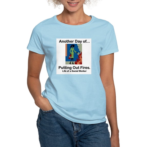 CafePress - Life Of A Social Worker Women's Pink T Shirt - Women's Classic T-Shirt