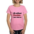 thumbnail image 1 of CafePress - Life Without Chocolate...I Dont Think So. T Shirt - Women's Traditional Fit Dark T-Shirt, 1 of 4