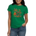 thumbnail image 1 of CafePress - Life's Better Campfire Women's Dark T Shirt - Women's Traditional Fit Dark T-Shirt, 1 of 4