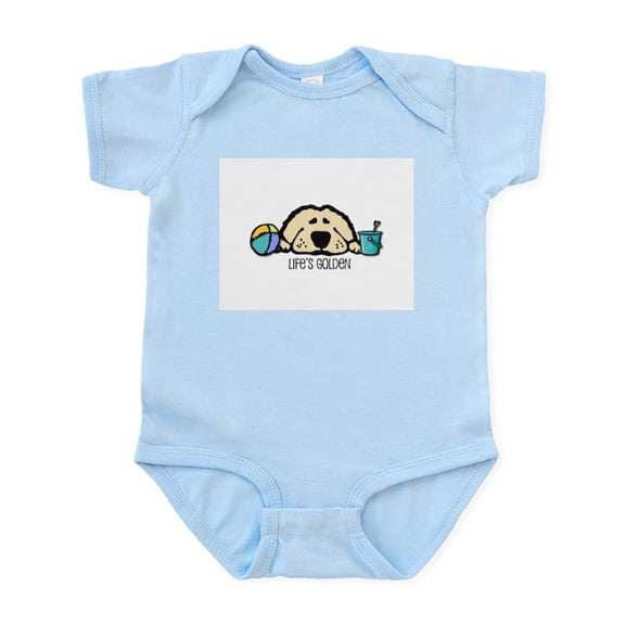 CafePress - Life's Golden Beach Infant Bodysuit - Baby Light Bodysuit, Size Newborn - 24 Months