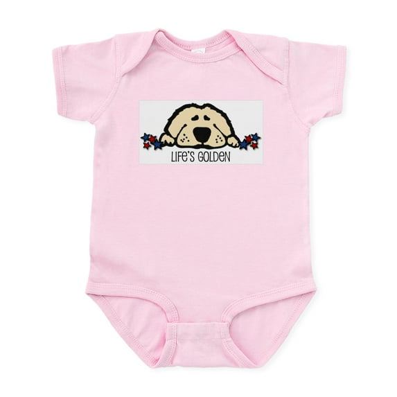 CafePress - Life's Golden Stars Infant Bodysuit - Baby Light Bodysuit, Size Newborn - 24 Months