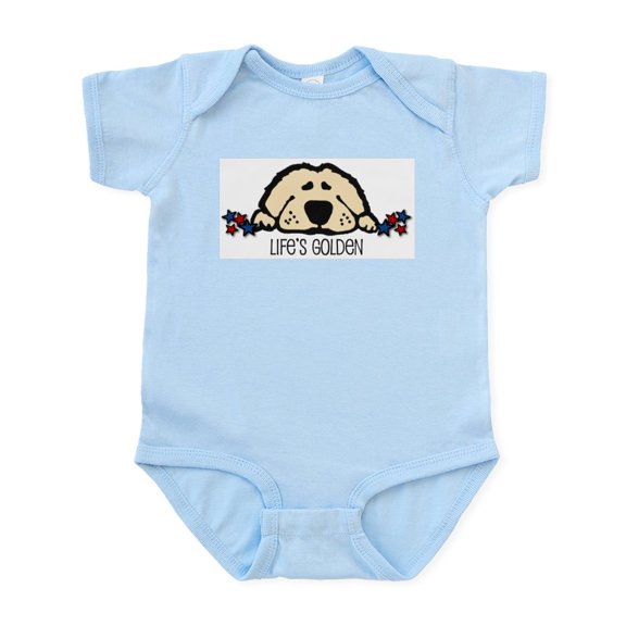 CafePress - Life's Golden Stars Infant Bodysuit - Baby Light Bodysuit, Size Newborn - 24 Months