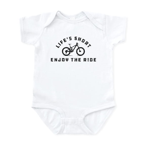 CafePress - Life's Short Enjoy The Ride Baby Light Bodysuit - Baby Light Bodysuit, Size Newborn - 24 Months