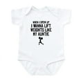 thumbnail image 1 of CafePress - Lift Weights Like My Auntie Body Suit - Baby Light Bodysuit, Size Newborn - 24 Months, 1 of 4