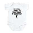 thumbnail image 1 of CafePress - Lift Weights Like My Godmother Body Suit - Baby Light Bodysuit, Size Newborn - 24 Months, 1 of 4