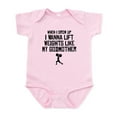 thumbnail image 1 of CafePress - Lift Weights Like My Godmother Body Suit - Baby Light Bodysuit, Size Newborn - 24 Months, 1 of 4