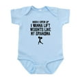 thumbnail image 1 of CafePress - Lift Weights Like My Grandma Body Suit - Baby Light Bodysuit, Size Newborn - 24 Months, 1 of 4