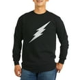thumbnail image 1 of CafePress - Lightning Bolt White Long Sleeve Dark T Shirt - Long Sleeve Dark T-Shirt, 1 of 4