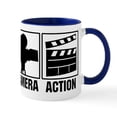 thumbnail image 1 of CafePress - Lights, Camera, Action Mug - 11 oz Ceramic Mug - Novelty Coffee Tea Cup, 1 of 6