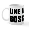 thumbnail image 1 of CafePress - Like A Boss [Bold] Mug - 11 oz Ceramic Mug - Novelty Coffee Tea Cup, 1 of 3