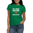 thumbnail image 1 of CafePress - Like A Girl Basketball T Shirt - Women's Traditional Fit Dark T-Shirt, 1 of 4