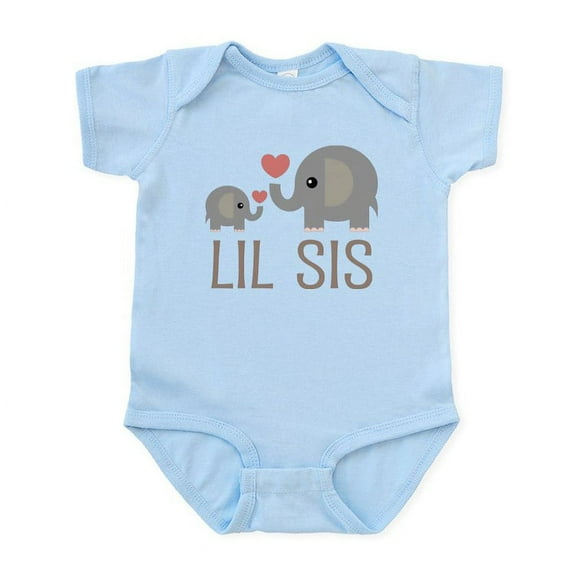 CafePress - Lil Big Sis Infant Bodysuit - Baby Light Bodysuit, Size Newborn - 24 Months