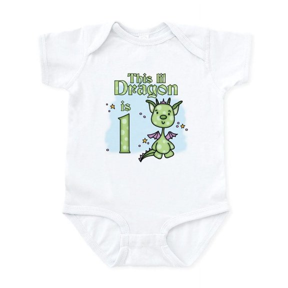 CafePress - Lil Dragon First Birthday Infant Bodysuit - Baby Light Bodysuit, Size Newborn - 24 Months