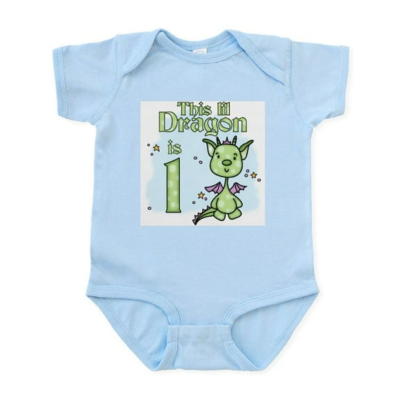CafePress - Lil Dragon First Birthday Infant Bodysuit - Baby Light Bodysuit, Size Newborn - 24 Months