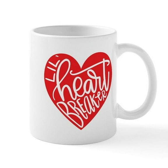 CafePress - Lil' Heart Breaker - 11 oz Ceramic Mug - Novelty Coffee Tea Cup