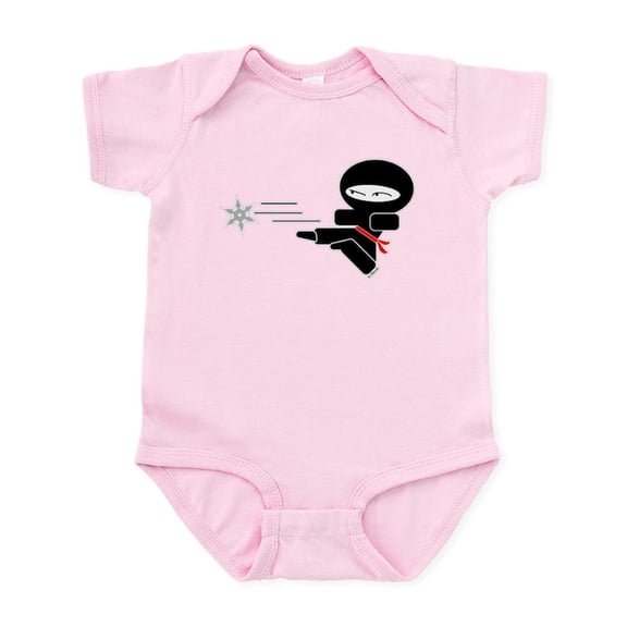 CafePress - Lil Ninja Infant Bodysuit - Baby Light Bodysuit, Size Newborn - 24 Months