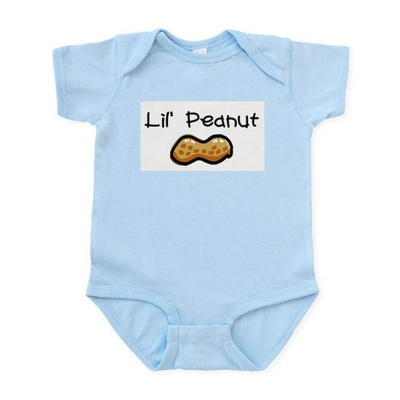 CafePress - Lil' Peanut Infant Bodysuit - Baby Light Bodysuit, Size Newborn - 24 Months