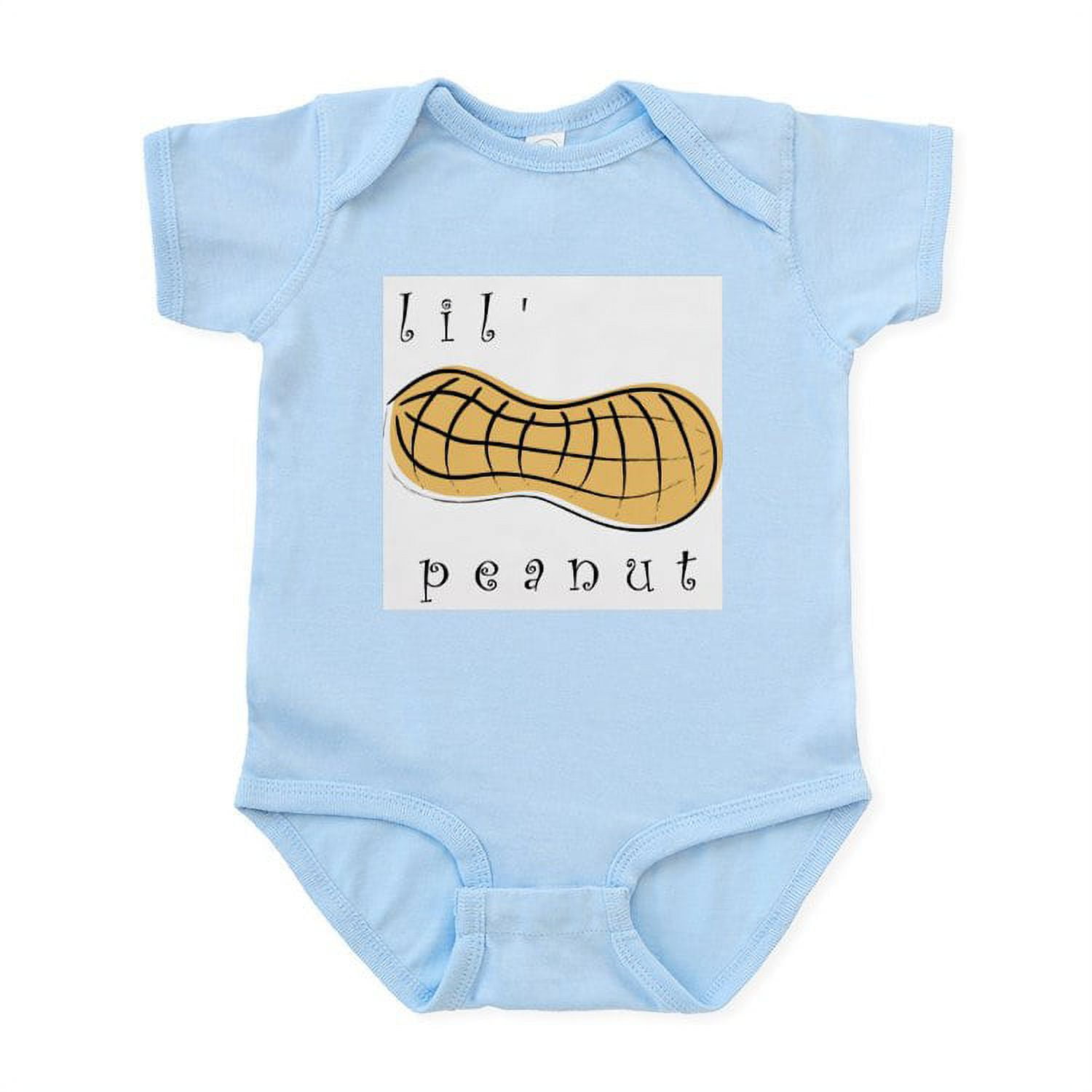 CafePress Lil' Peanut Infant Bodysuit Baby Light Bodysuit - Main Image
