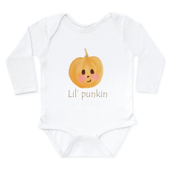 CafePress - Lil' Punkin Body Suit - Long Sleeve Cotton Baby Bodysuit