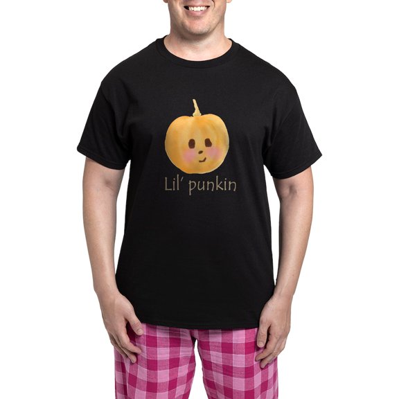 CafePress - Lil' Punkin Pajamas - Men's Dark Loose Fit Cotton Pajama Set