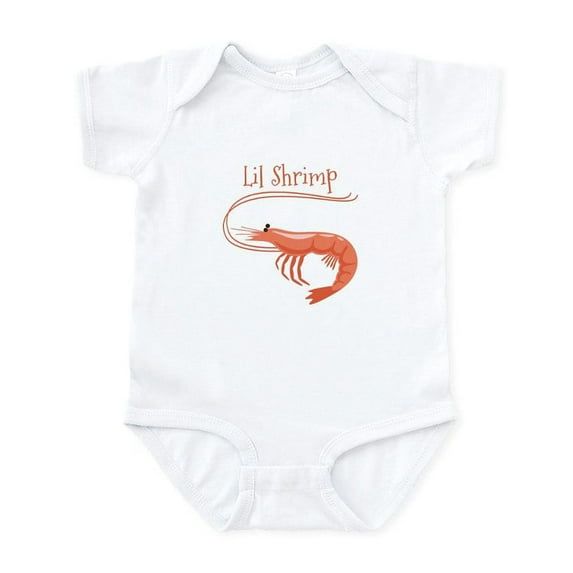 CafePress - Lil Shrimp Body Suit - Baby Light Bodysuit, Size Newborn - 24 Months