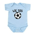 thumbnail image 1 of CafePress - Lil Sis Soccer Body Suit - Baby Light Bodysuit, Size Newborn - 24 Months, 1 of 4