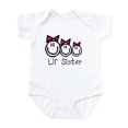 thumbnail image 1 of CafePress - Lil' Sister Of Three (Girls) Infant Bodysuit - Baby Light Bodysuit, Size Newborn - 24 Months, 1 of 4