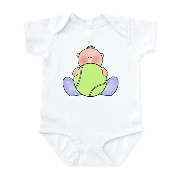 CafePress - Lil Tennis Baby Boy Infant Bodysuit - Baby Light Bodysuit, Size Newborn - 24 Months