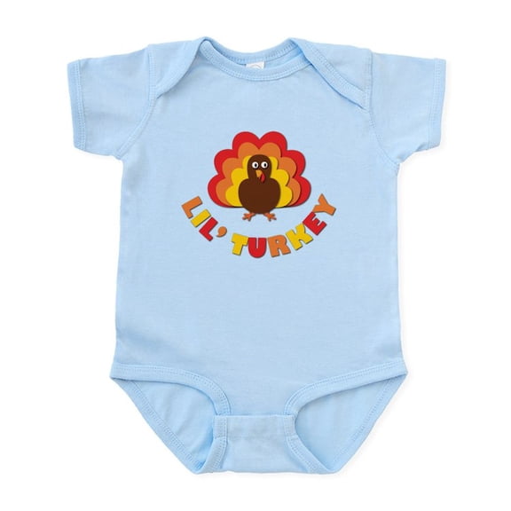 CafePress - Lil' Turkey Infant Bodysuit - Baby Light Bodysuit, Size Newborn - 24 Months