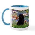 thumbnail image 1 of CafePress - Lilies & Schipperke Mug - 11 oz Ceramic Mug - Novelty Coffee Tea Cup, 1 of 3