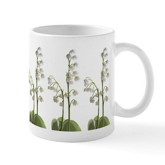 CafePress - Lily Of Valley Mug - 11 oz Ceramic Mug - Novelty Coffee Tea Cup